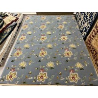 Китайский шерстяной ковер 0054037 Бирюзовый